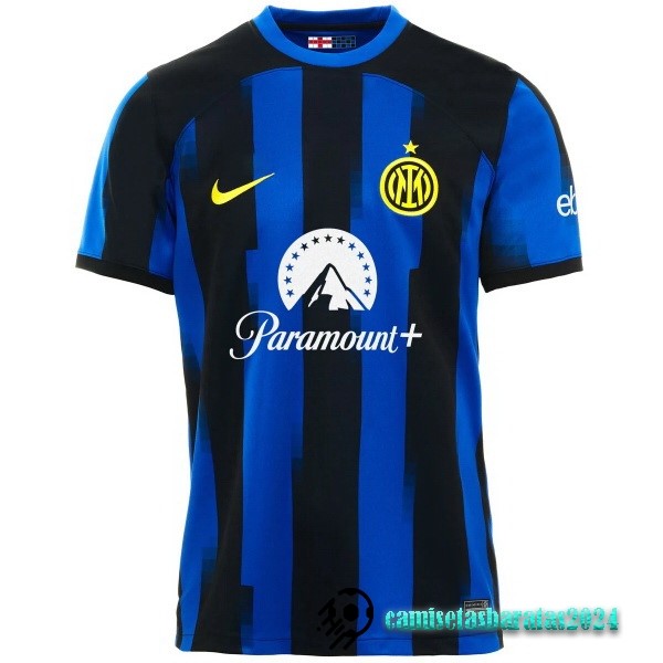 Replicas Tailandia Casa Camiseta Inter Milán 2023 2024 Azul