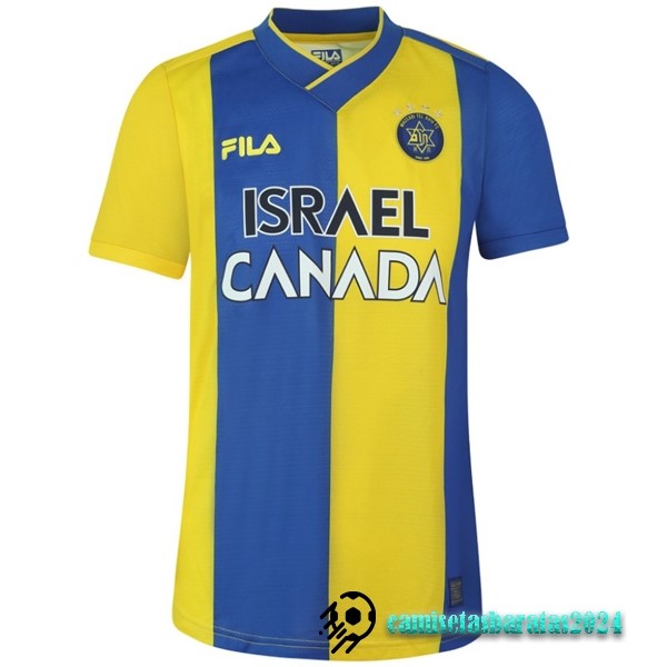 Replicas Tailandia Casa Camiseta Maccabi Tel Aviv 2022 2023 Amarillo