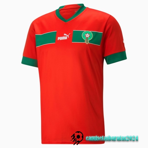 Replicas Tailandia Casa Camiseta Marruecos 2022 Rojo