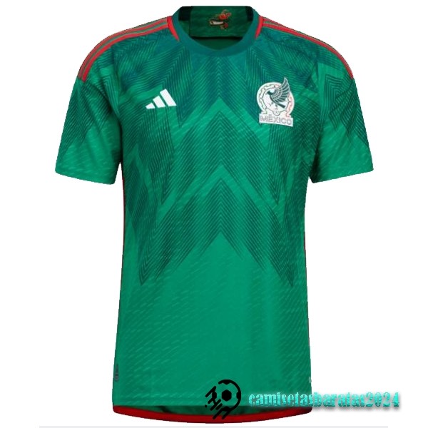 Replicas Tailandia Casa Camiseta Mexico 2022 Verde