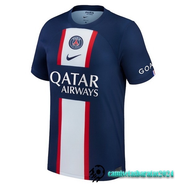 Replicas Tailandia Casa Camiseta Paris Saint Germain 2022 2023 Azul