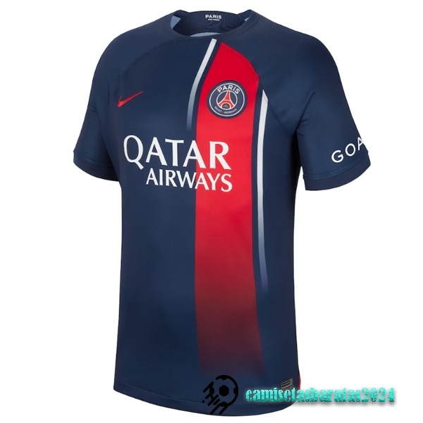 Replicas Tailandia Casa Camiseta Paris Saint Germain 2023 2024 Azul