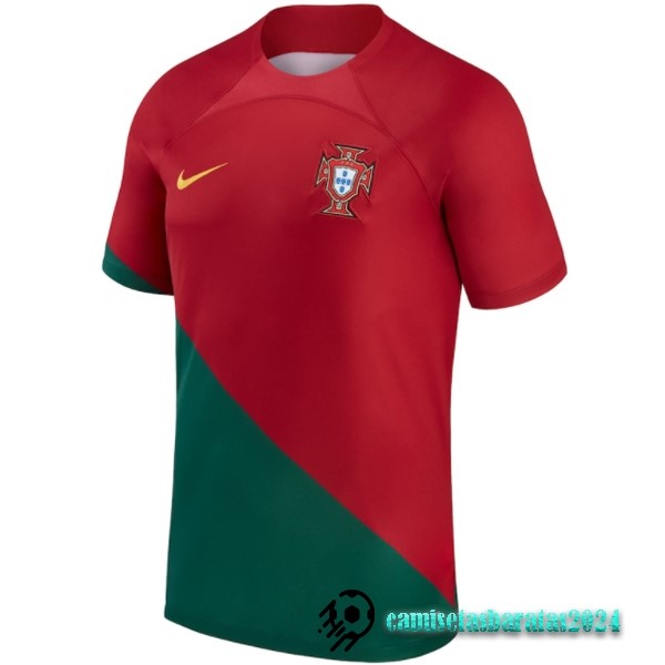 Replicas Tailandia Casa Camiseta Portugal 2022 Rojo