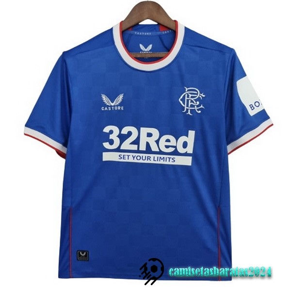 Replicas Tailandia Casa Camiseta Rangers 2022 2023 Azul