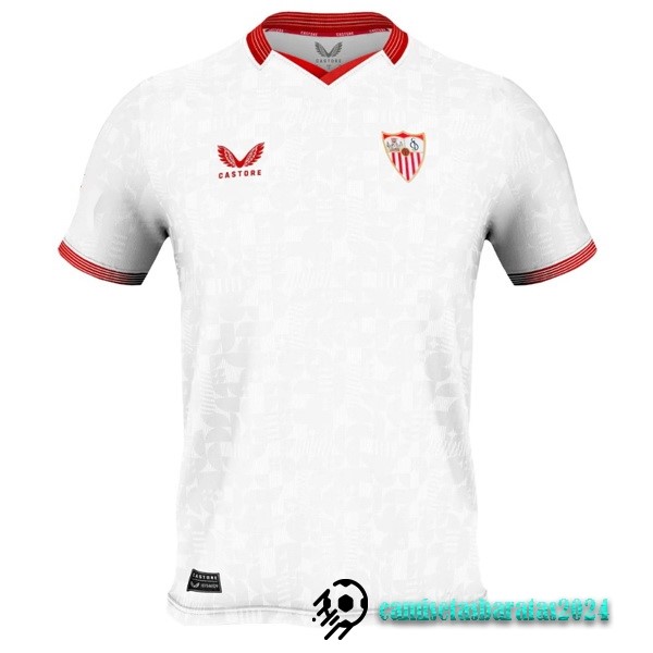 Replicas Tailandia Casa Camiseta Sevilla 2023 2024 Blanco