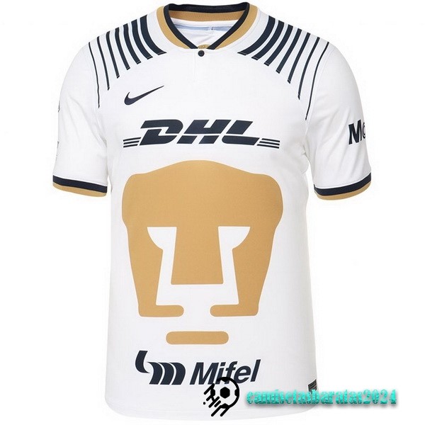 Replicas Tailandia Casa Camiseta UNAM Pumas 2022 2023 Blanco