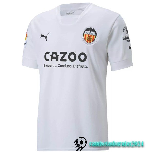 Replicas Tailandia Casa Camiseta Valencia 2022 2023 Blanco