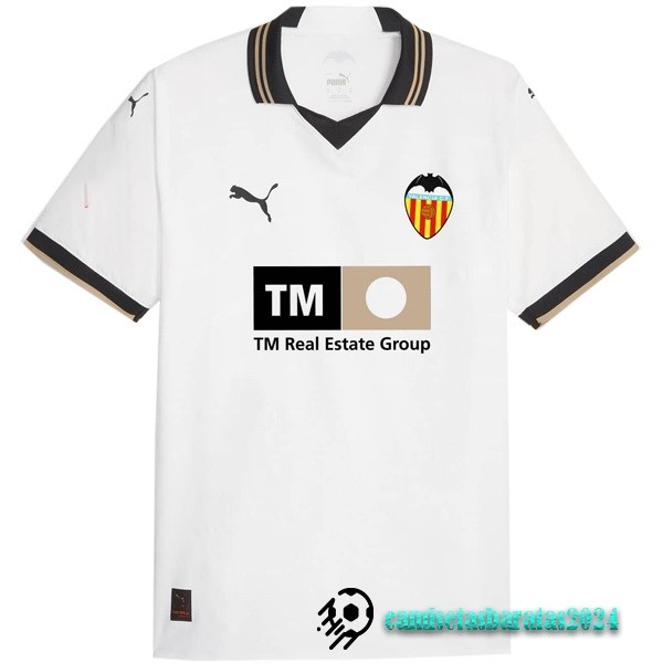 Replicas Tailandia Casa Camiseta Valencia 2023 2024 Blanco