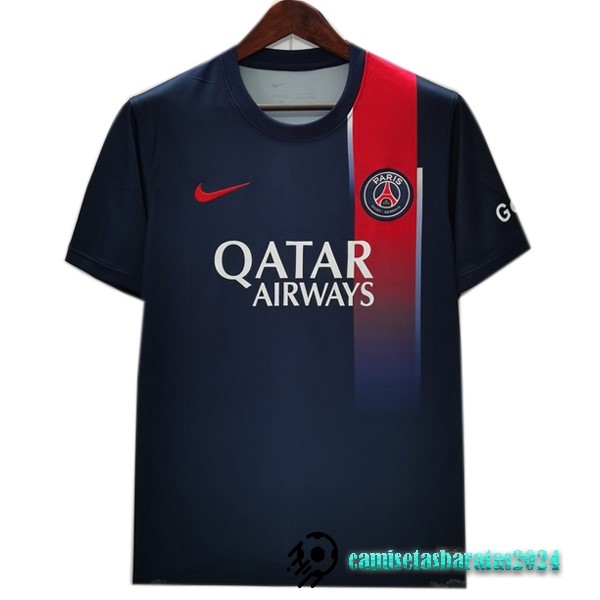 Replicas Tailandia Casa Concepto Camiseta Paris Saint Germain 2023 2024 Azul