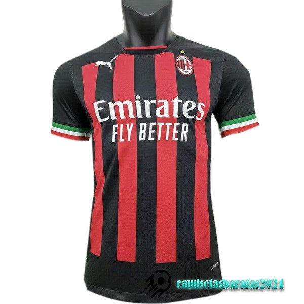 Replicas Tailandia Casa Jugadores Camiseta AC Milan 2022 2023 Rojo