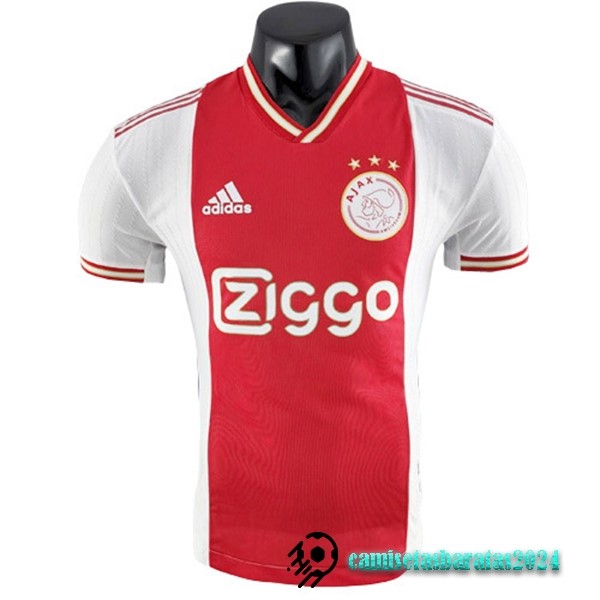 Replicas Tailandia Casa Jugadores Camiseta Ajax 2022 2023 Rojo Blanco