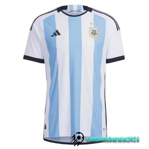 Replicas Tailandia Casa Jugadores Camiseta Argentina 2022 Azul Blanco