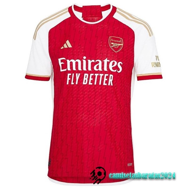 Replicas Tailandia Casa Jugadores Camiseta Arsenal 2023 2024 Rojo