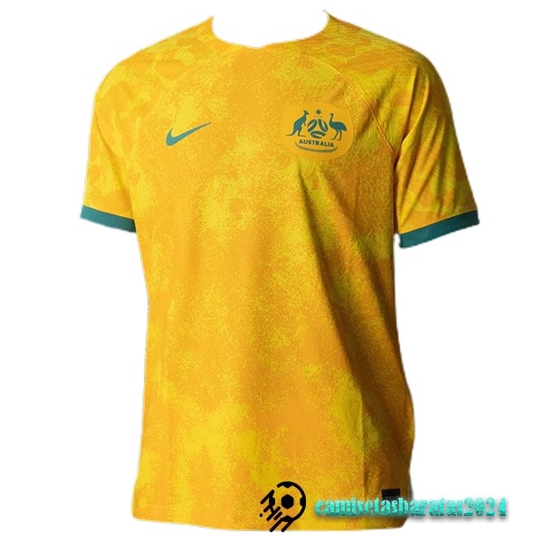 Replicas Tailandia Casa Jugadores Camiseta Australia 2022 Amarillo