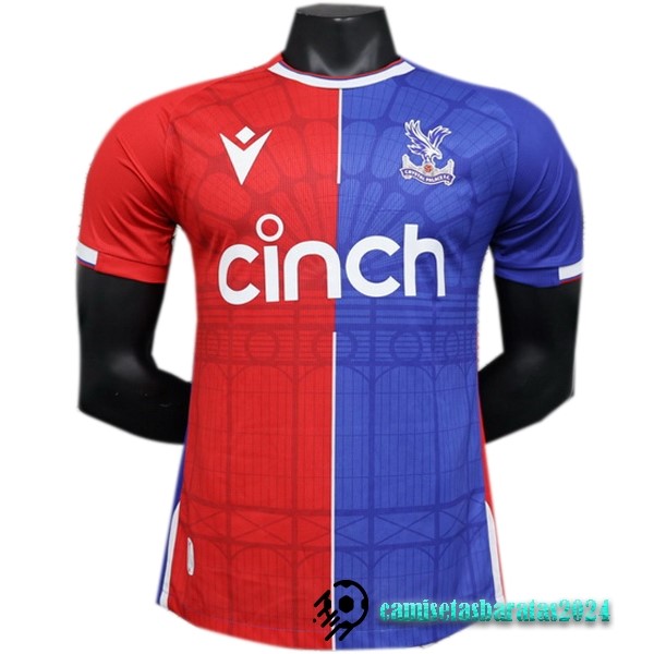 Replicas Tailandia Casa Jugadores Camiseta Crystal Palace 2023 2024 Azul Rojo