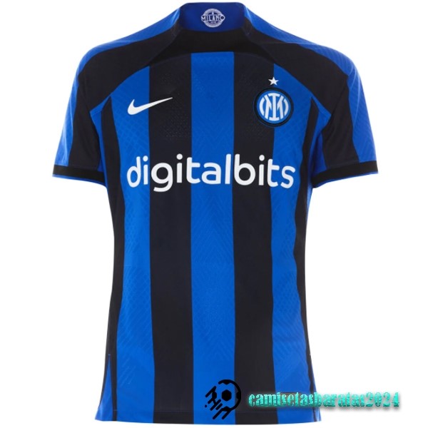 Replicas Tailandia Casa Jugadores Camiseta Inter Milán 2022 2023 Azul