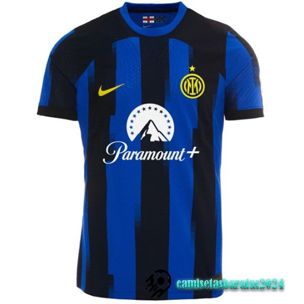 Replicas Tailandia Casa Jugadores Camiseta Inter Milán 2023 2024 Azul