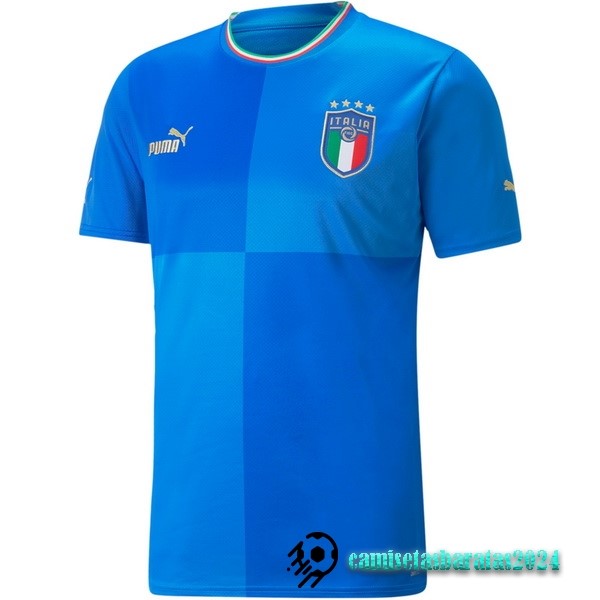 Replicas Tailandia Casa Jugadores Camiseta Italia 2022 Azul