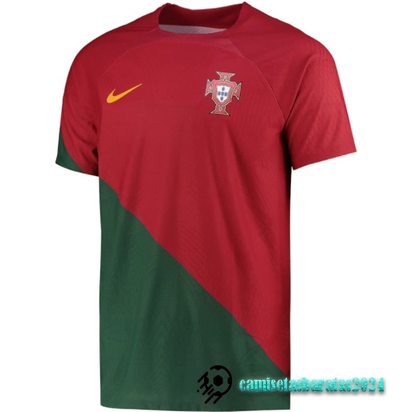 Replicas Tailandia Casa Jugadores Camiseta Portugal 2022 Rojo