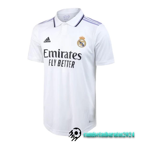 Replicas Tailandia Casa Jugadores Camiseta Real Madrid 2022 2023 Blanco