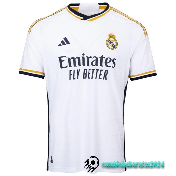 Replicas Tailandia Casa Jugadores Camiseta Real Madrid 2023 2024 Blanco