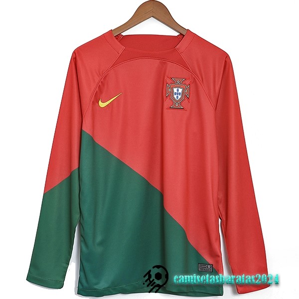 Replicas Tailandia Casa Manga Larga Portugal 2022 Rojo