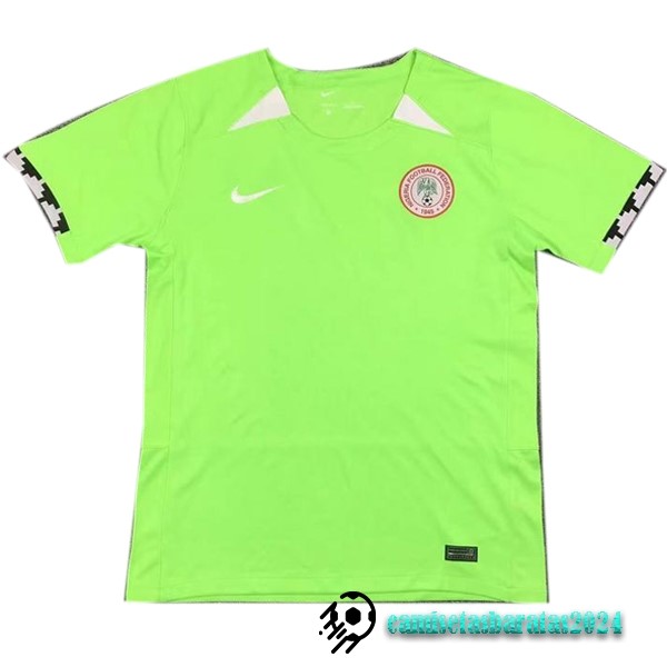 Replicas Tailandia Casa Mujer Futbol Camiseta Nigeria 2023 Verde