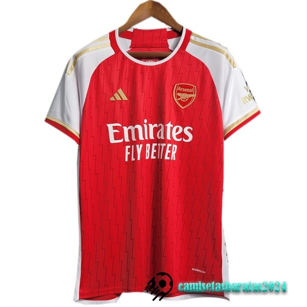 Replicas Tailandia Concepto Camiseta Arsenal 2023 2024 Rojo Blanco
