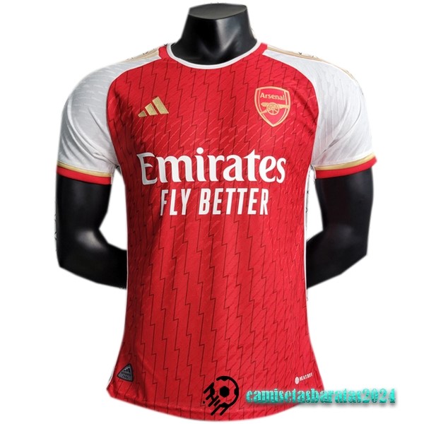 Replicas Tailandia Concepto Jugadores Camiseta Arsenal 2023 2024 Rojo Blanco