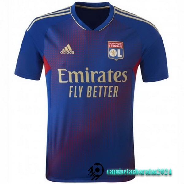 Replicas Tailandia Cuarta Camiseta Lyon 2022 2023 Azul
