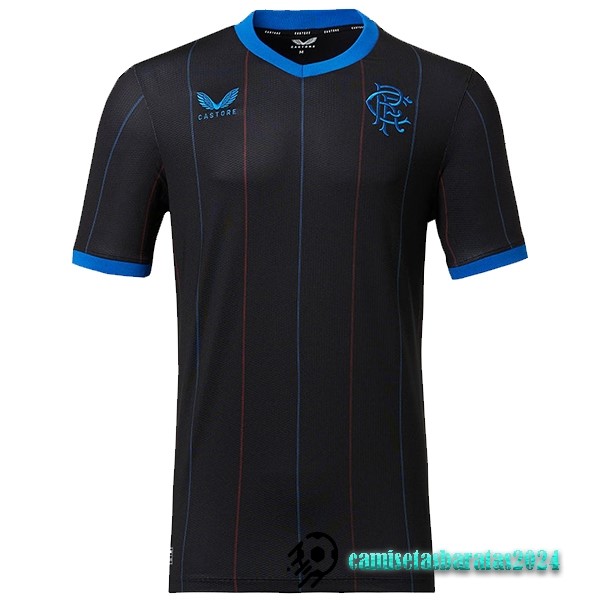 Replicas Tailandia Cuarta Camiseta Rangers 2022 2023 Negro