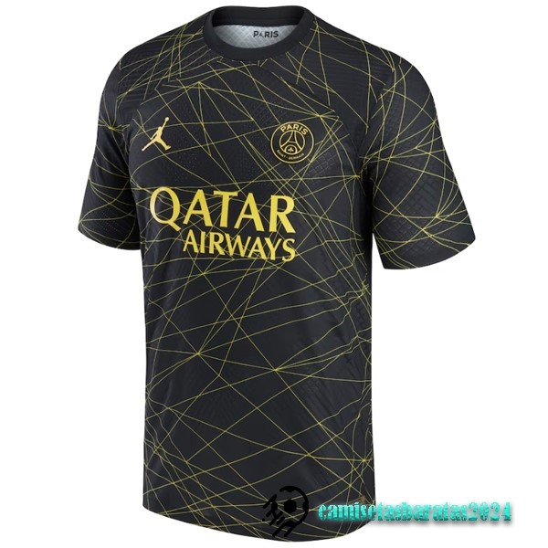 Replicas Tailandia Cuarta Jugadores Camiseta Paris Saint Germain 2022 2023 Negro