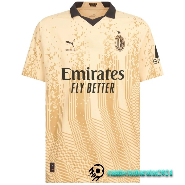 Replicas Tailandia Especial Camiseta AC Milan 2022 2023 Amarillo