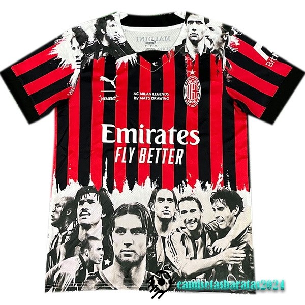 Replicas Tailandia Especial Camiseta AC Milan 2022 2023 Rojo Blanco