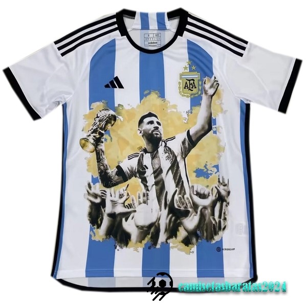 Replicas Tailandia Especial Camiseta Argentina 2023 Azul Blanco