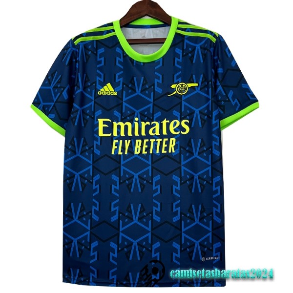 Replicas Tailandia Especial Camiseta Arsenal 2023 2024 Azul Verde