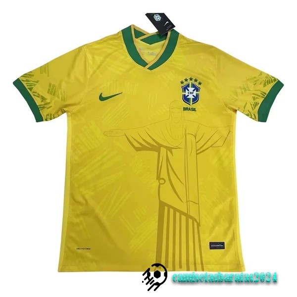 Replicas Tailandia Especial Camiseta Brasil 2022 Amarillo