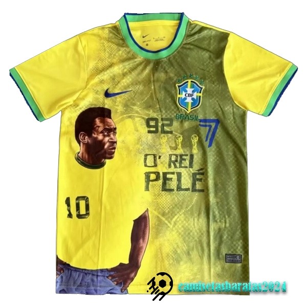 Replicas Tailandia Especial Camiseta Brasil 2022 IIIII Amarillo