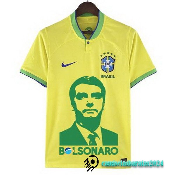 Replicas Tailandia Especial Camiseta Brasil 2022 I Amarillo