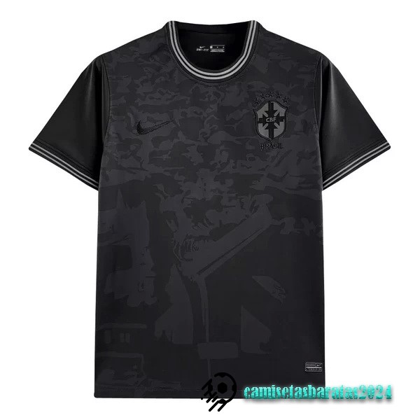 Replicas Tailandia Especial Camiseta Brasil 2022 Negro