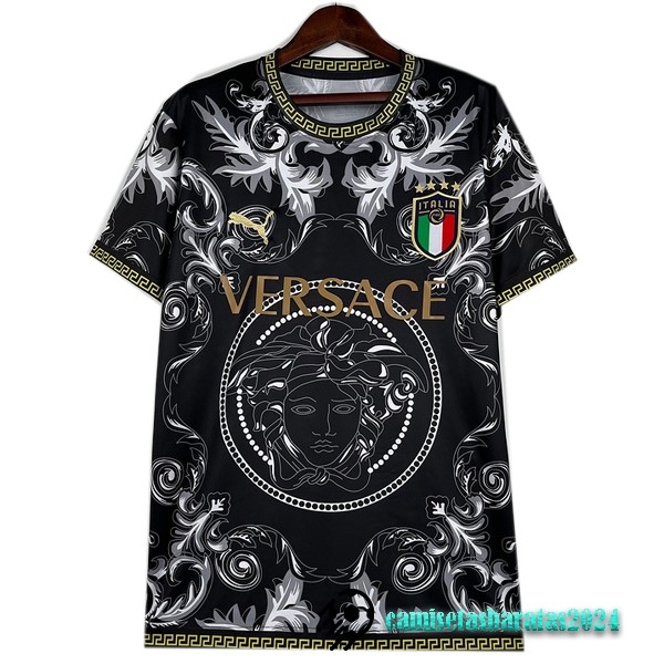 Replicas Tailandia Especial Camiseta Italia 2023 Negro