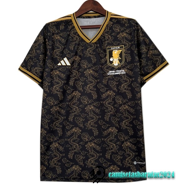 Replicas Tailandia Especial Camiseta Japón 2023 Negro Amarillo