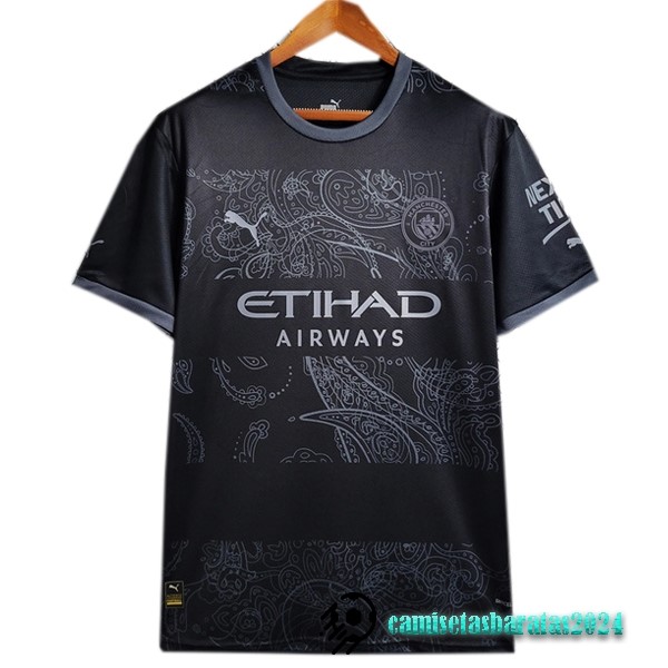 Replicas Tailandia Especial Camiseta Manchester City 2023 2024 Negro