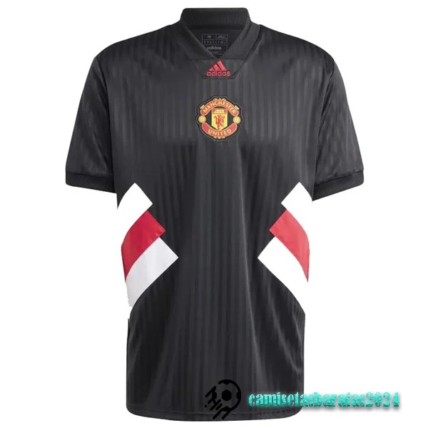 Replicas Tailandia Especial Camiseta Manchester United 2023 2024 Negro Blanco