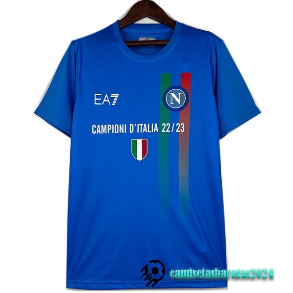 Replicas Tailandia Especial Camiseta Napoli 2023 2024 II Azul