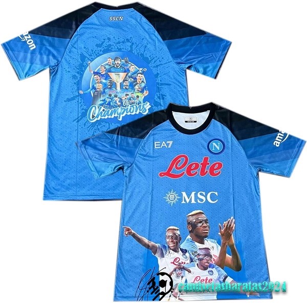 Replicas Tailandia Especial Camiseta Napoli 2023 2024 I Azul