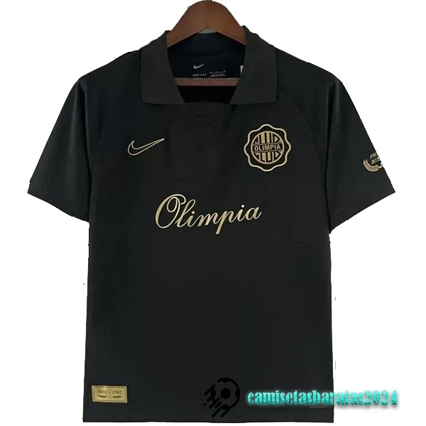 Replicas Tailandia Especial Camiseta Olimpia 2022 2023 Negro