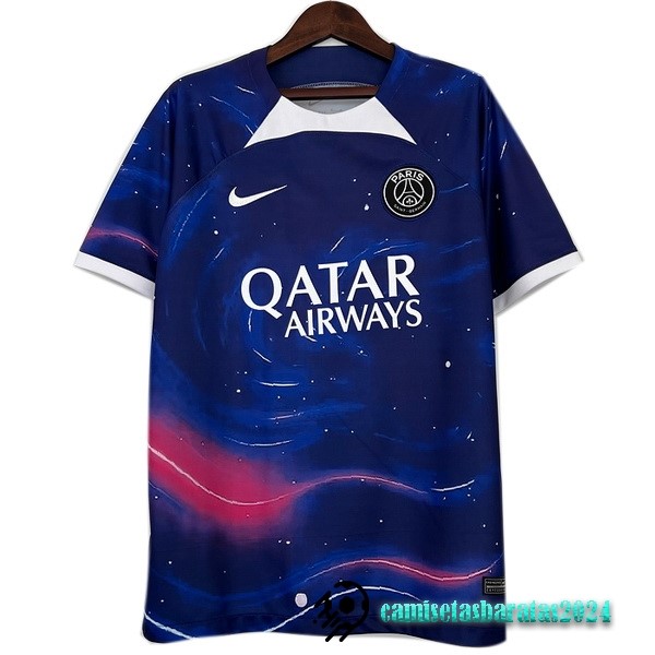 Replicas Tailandia Especial Camiseta Paris Saint Germain 2023 2024 Azul Marino