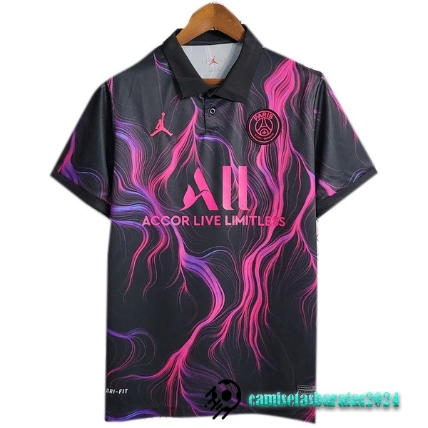 Replicas Tailandia Especial Camiseta Paris Saint Germain 2023 2024 Purpura Negro