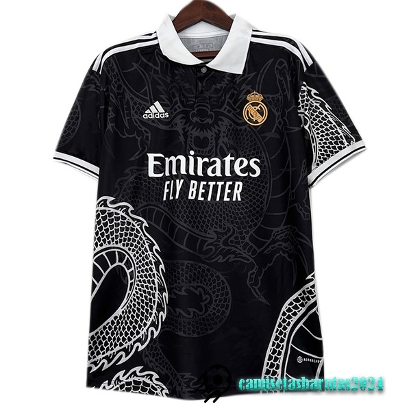 Replicas Tailandia Especial Camiseta Real Madrid 2023 2024 Negro